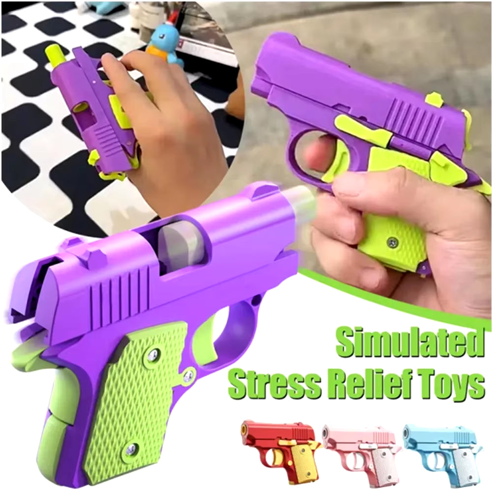 1911 3D Printed Small Pistol Toys Gravity Pistol Fidget Toys Adults Stress Relief Sensory Toys for Kids Friends Gift