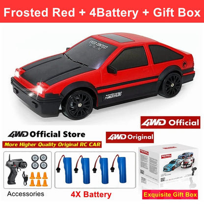 RC Drift Car Remote Control GTRPRO AE86PRO Model 4X4 Racing RTR Radio Truck Vehicle Toy Gift for Boy Girl Children Kid Adult