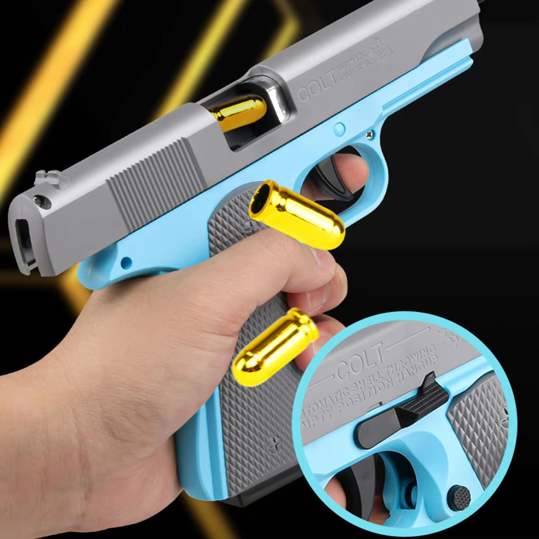 3D Gravity Toy Gun Model Cannot Shoot M1911 Pistol Desert Eagle Empty Load Hang-Up 3D Printing Fidget Toy for Boys Decompression