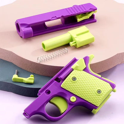 1911 3D Printed Small Pistol Toys Gravity Pistol Fidget Toys Adults Stress Relief Sensory Toys for Kids Friends Gift